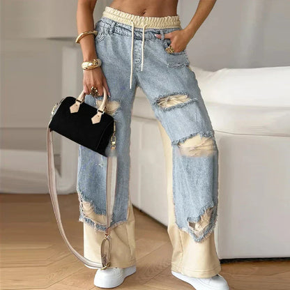 Cyrielle – Layered Jean Style Streetwear