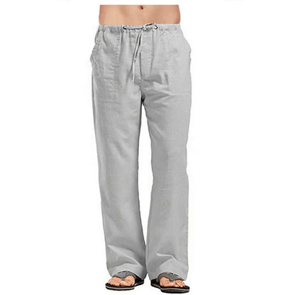 Bordeaux™ - Men's Summer Cotton Linen Trousers Solid Colour Breathable Linen