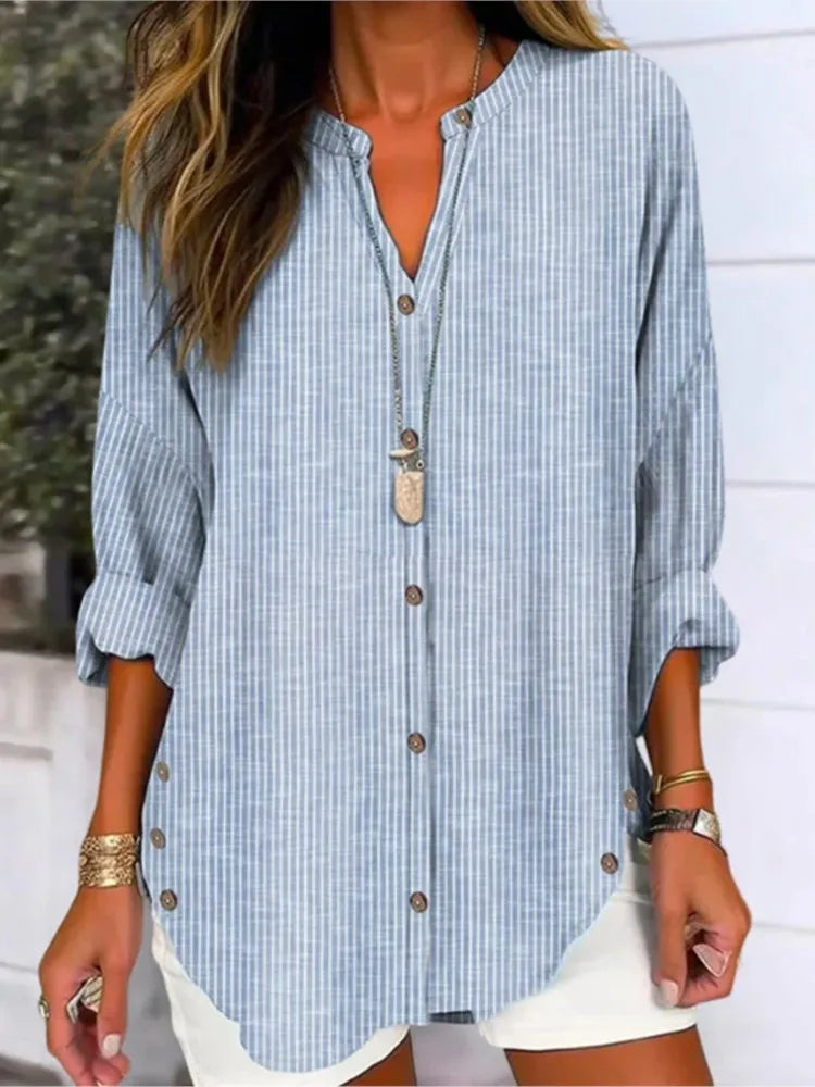 Rosalia | Vintage Striped Blouse