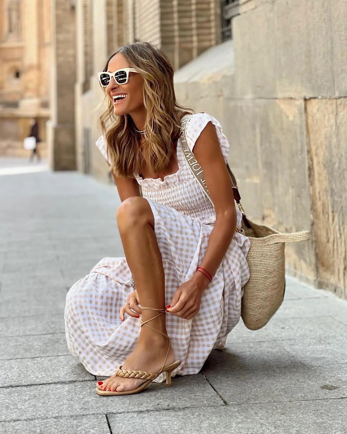 Francesca™ | Retro Check Dress