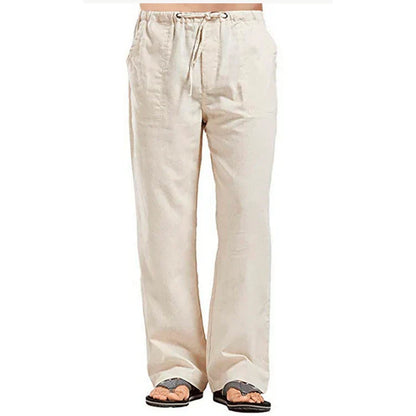 Bordeaux™ - Men's Summer Cotton Linen Trousers Solid Colour Breathable Linen