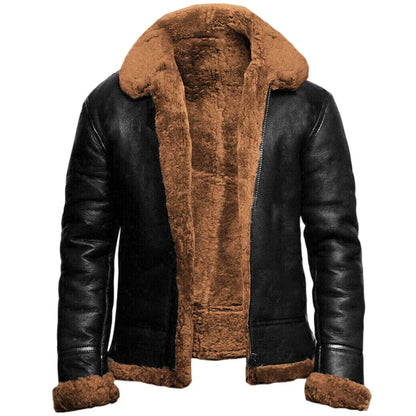 Donatien - Elegant Winter Leather Jacket