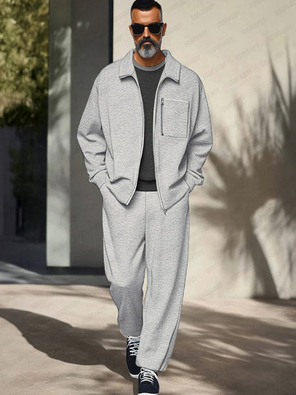 Regular Fit Athleisure Jacket Set
