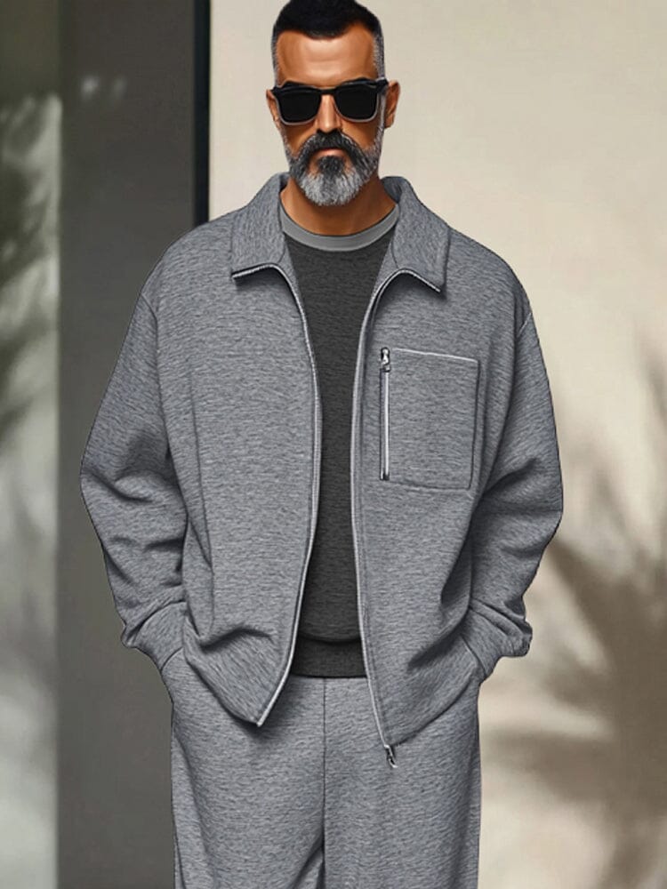 Regular Fit Athleisure Jacket Set