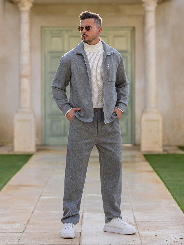 Regular Fit Athleisure Jacket Set