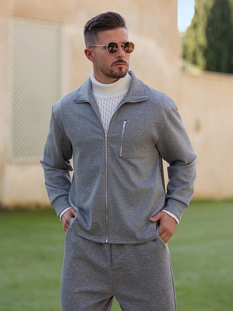 Regular Fit Athleisure Jacket Set
