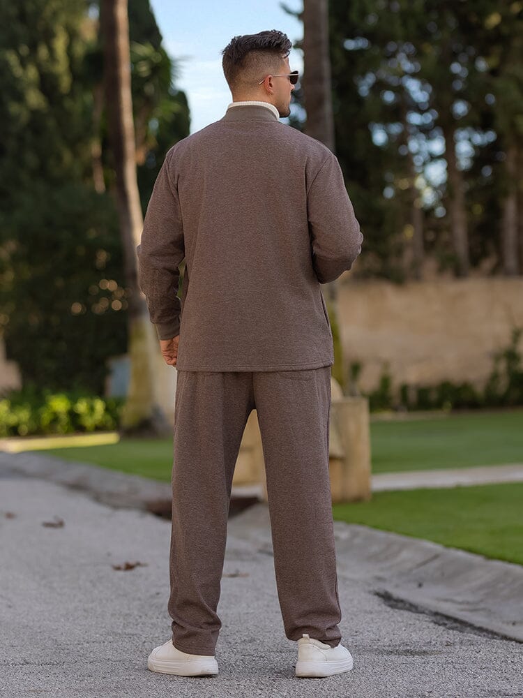Minimalist Zip-Up Jacket Set