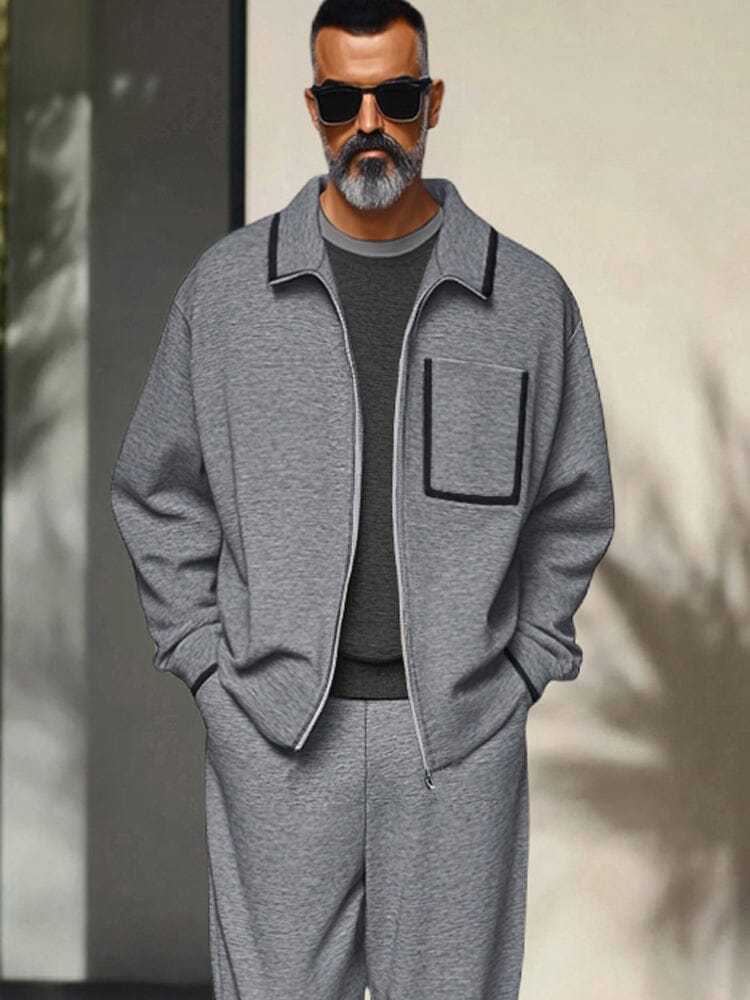 Soft Leisure Jacket and Trouser Set