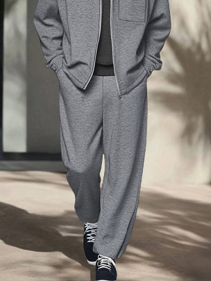 Hooded Jacket and Athleisure Trouser Set