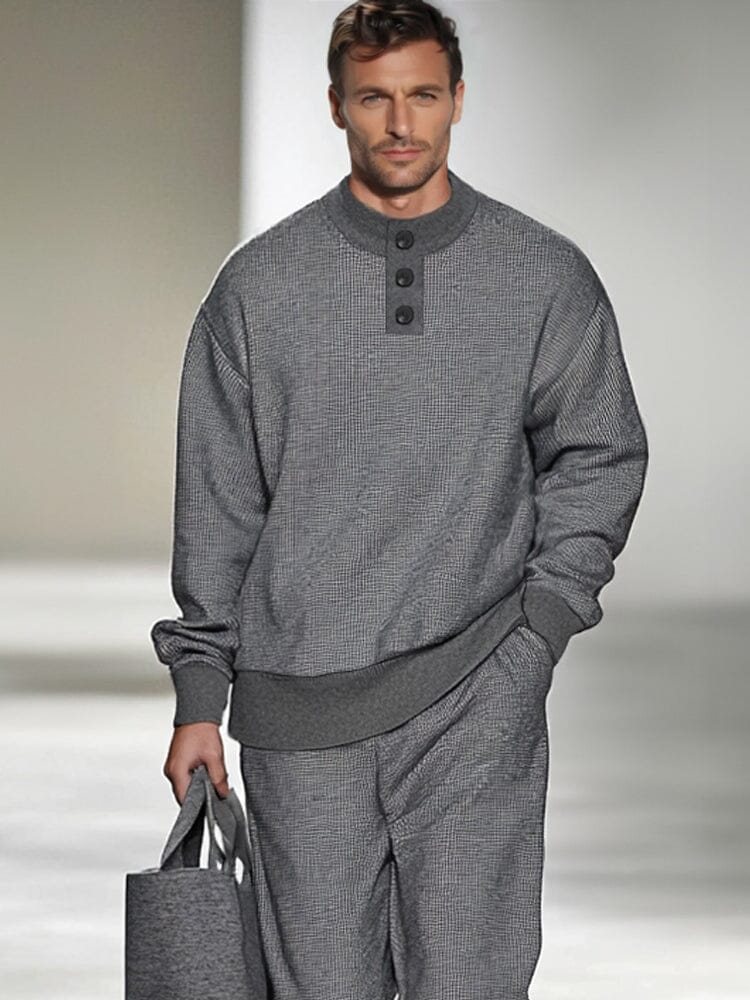Casual Urban Waffle 2-Piece Set