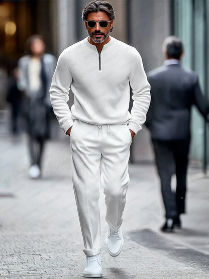 Quarter Zip Tracksuit Set