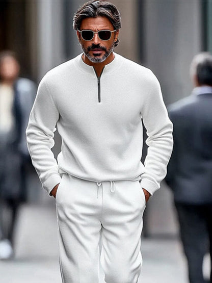 Quarter Zip Tracksuit Set