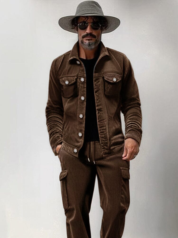 Corduroy Jacket and Trouser Set