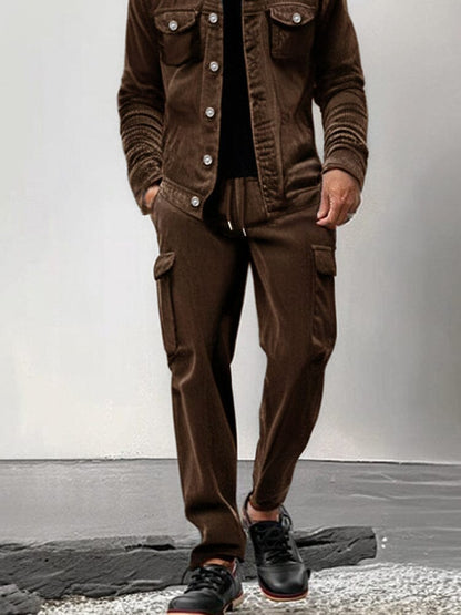 Corduroy Jacket and Trouser Set