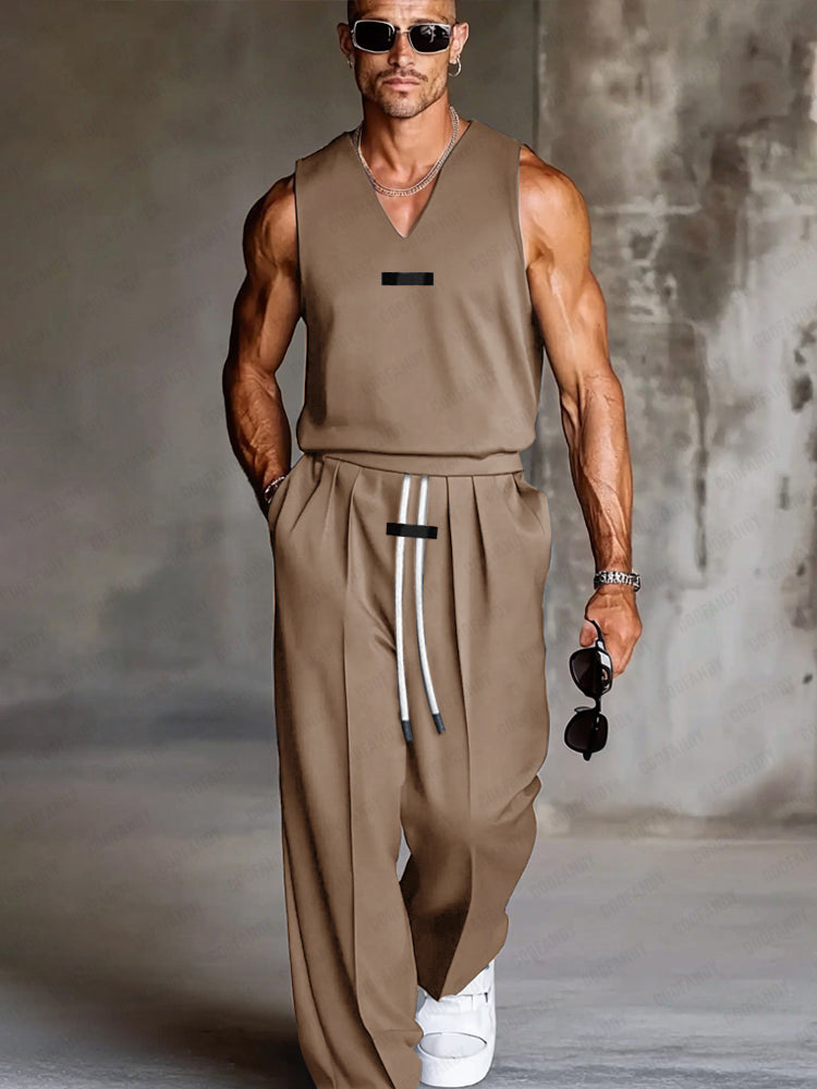 Daily Comfort Tank Top and Trouser Set