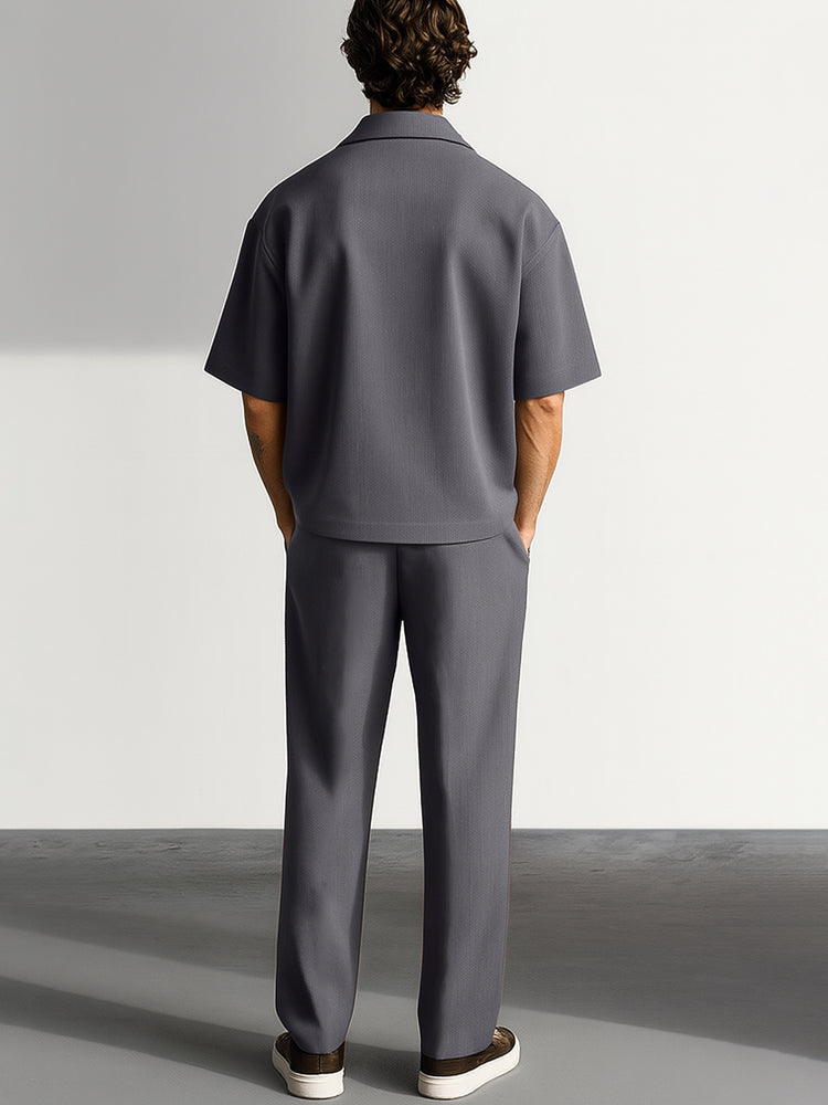 Simple and Elegant Shirt and Trouser Set