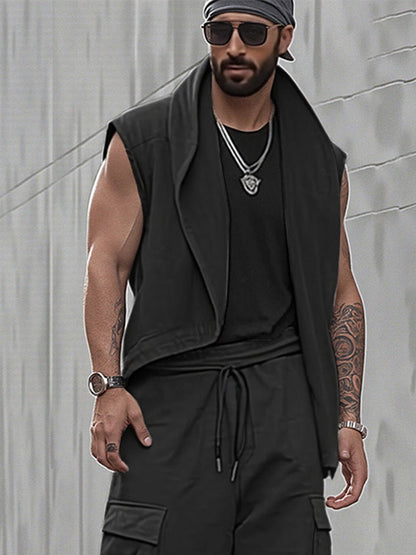 Unique Open Asymmetrical Trouser and Waistcoat Set