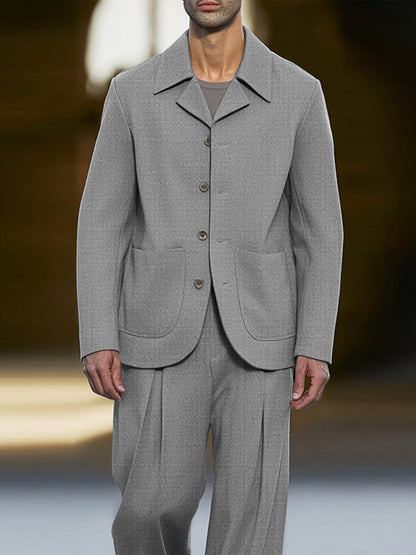 Slim Fit Modern Smart Casual Suit Set