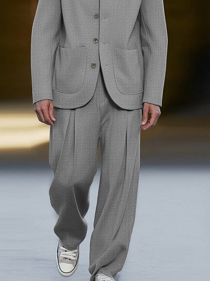 Slim Fit Modern Smart Casual Suit Set