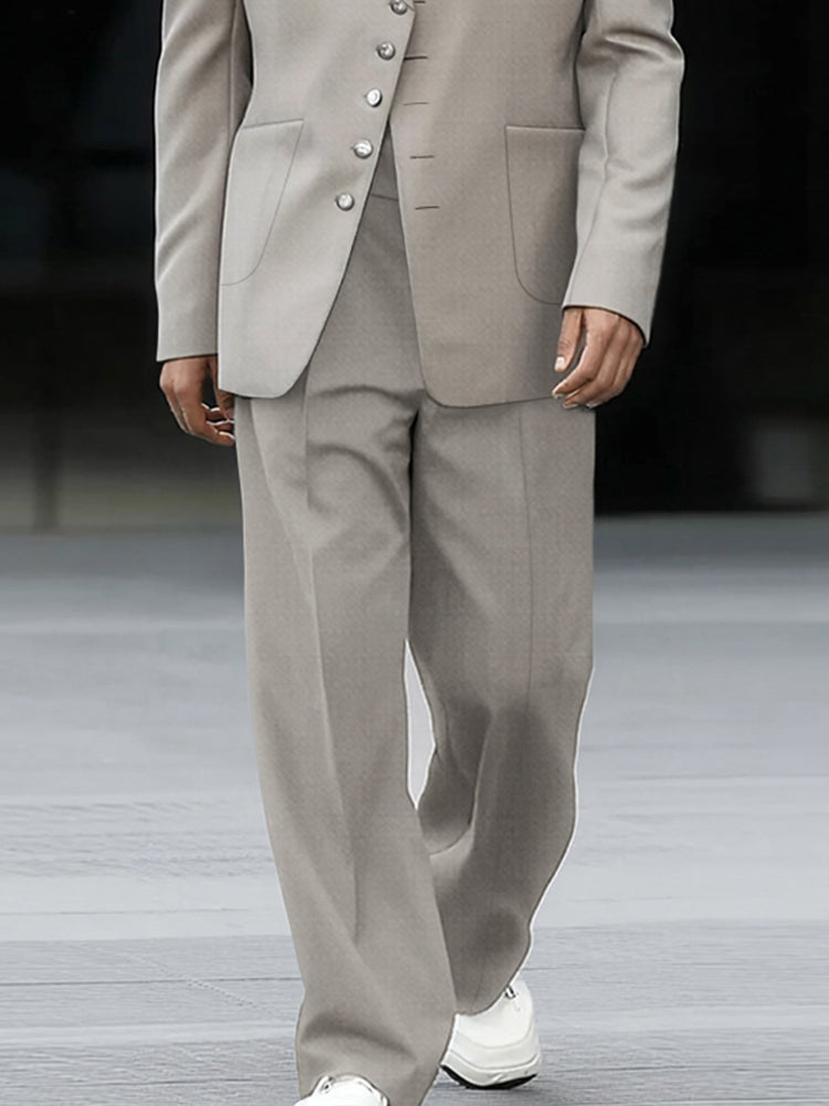 Matching set of casual fine blazer
