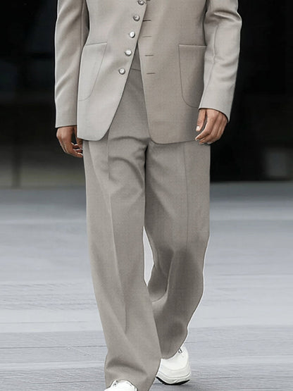Matching set of casual fine blazer