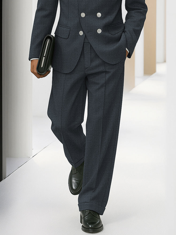 Elegant Double-Breasted Suit Set