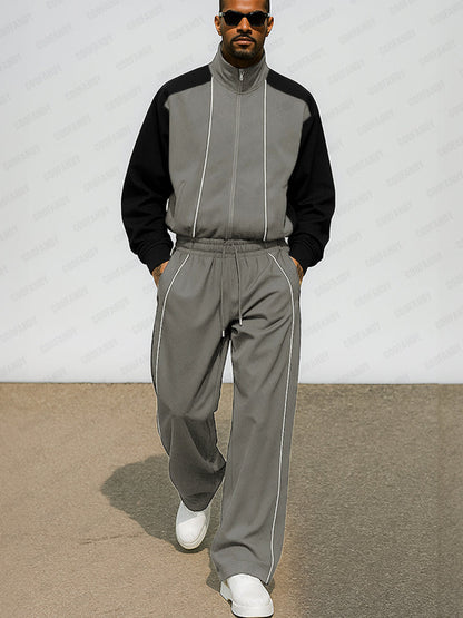 Casual Sports Set with Colour Blocks