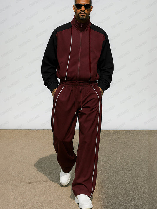 Casual Sports Set with Colour Blocks
