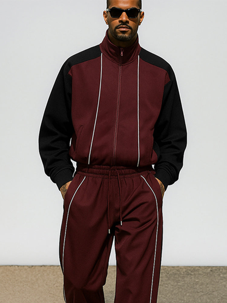 Casual Sports Set with Colour Blocks