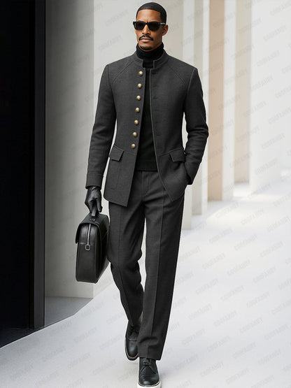 Modern Coat and Trousers Set for Men