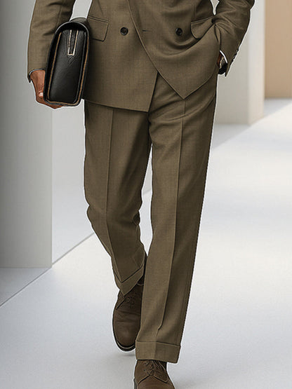 Elegant Double Breasted Suit Set for Men