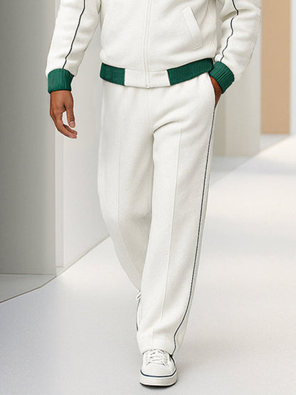 Two-Tone Sports Jacket and Trousers Set