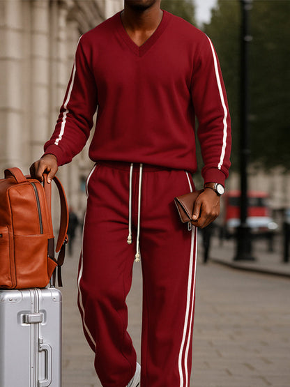 2-Piece Sport Set with Side Stripes