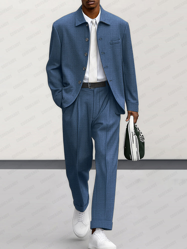 Modern Suit Jacket and Trouser Set