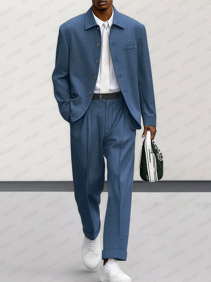 Modern Suit Jacket and Trouser Set