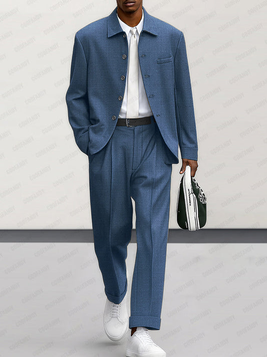 Modern Suit Jacket and Trouser Set