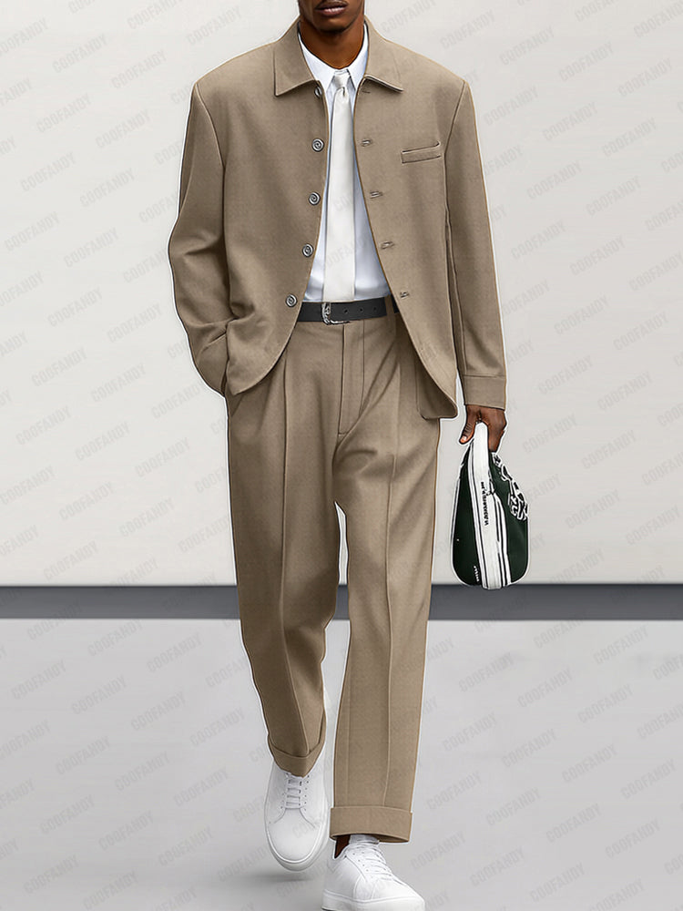 Modern Suit Jacket and Trouser Set