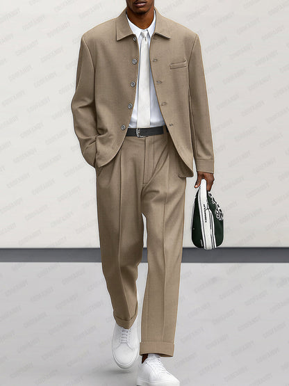 Modern Suit Jacket and Trouser Set