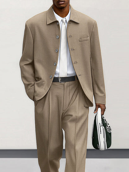 Modern Suit Jacket and Trouser Set
