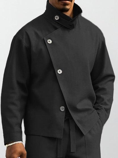 Urban Asymmetrical Jacket and Trouser Set