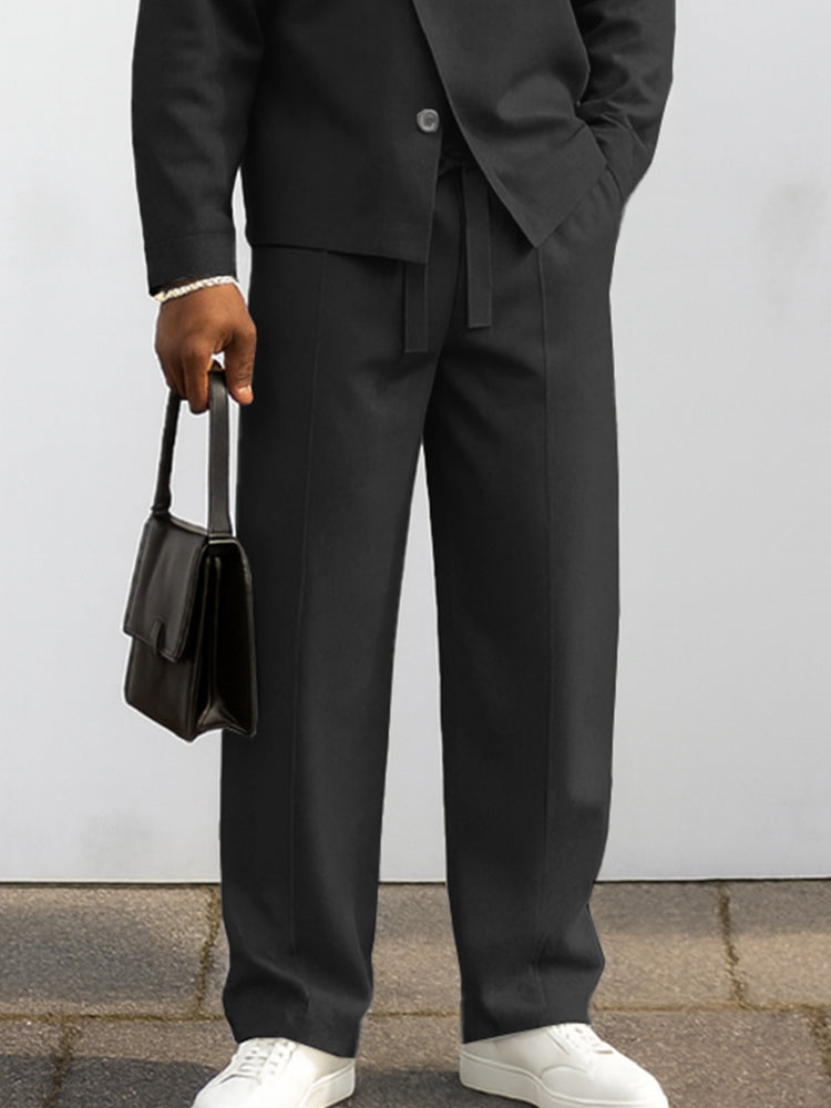 Urban Asymmetrical Jacket and Trouser Set