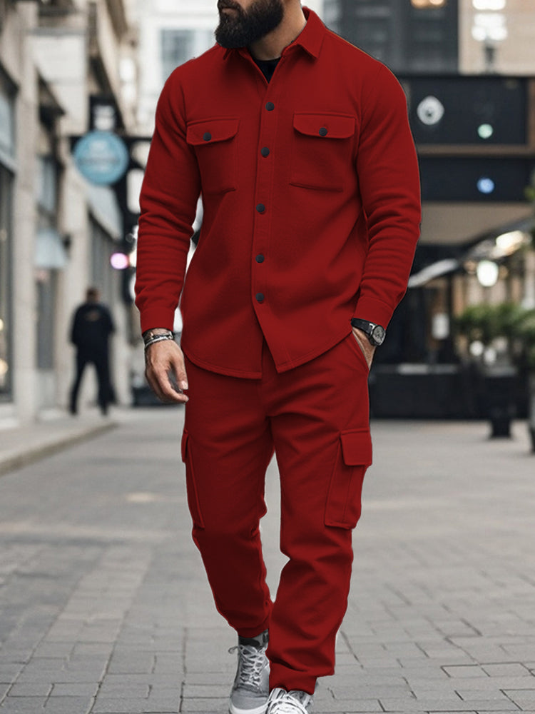 Cargo Smart Casual Ensemble 2 Pièces
