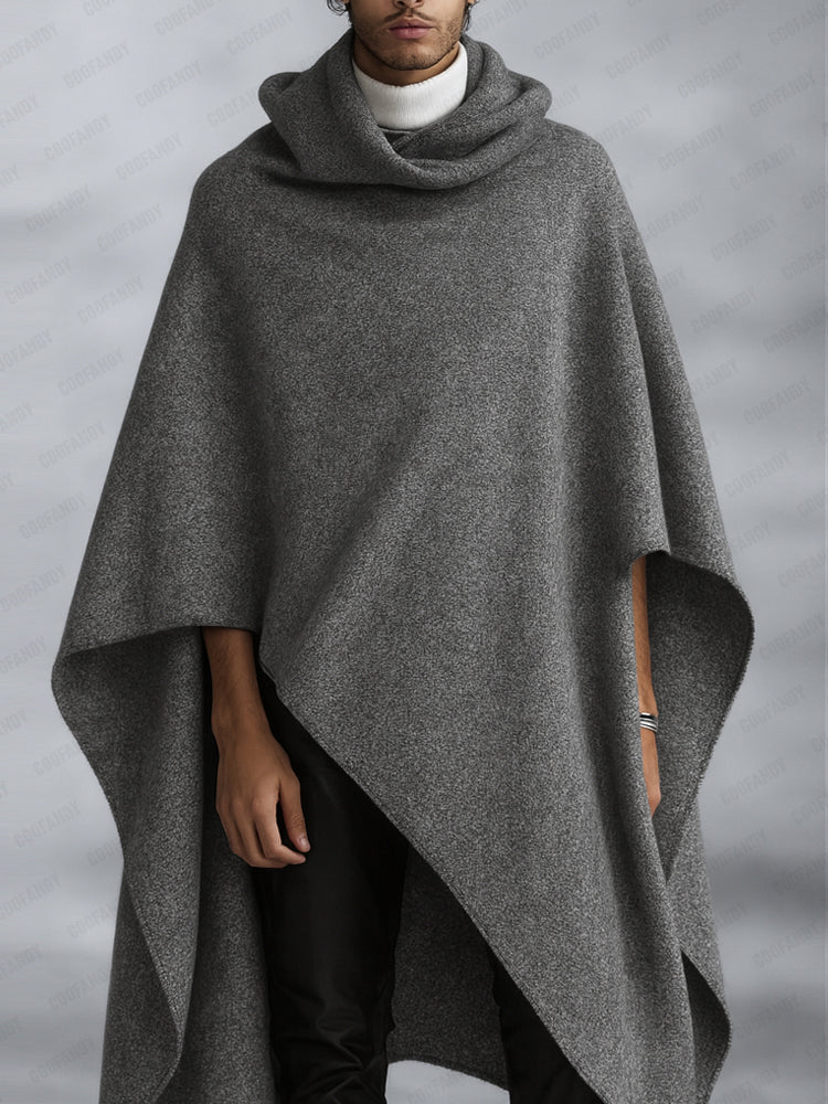 Comfortable Minimalist Asymmetrical Cloak Cape