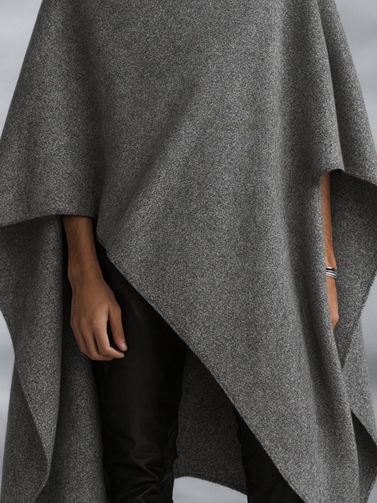 Comfortable Minimalist Asymmetrical Cloak Cape