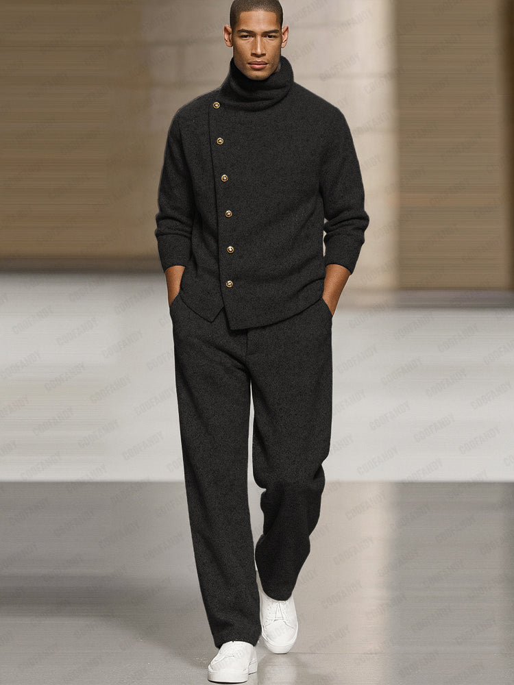Casual Chic Roll Neck Jumper Set