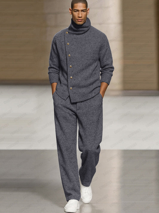 Casual Chic Roll Neck Jumper Set