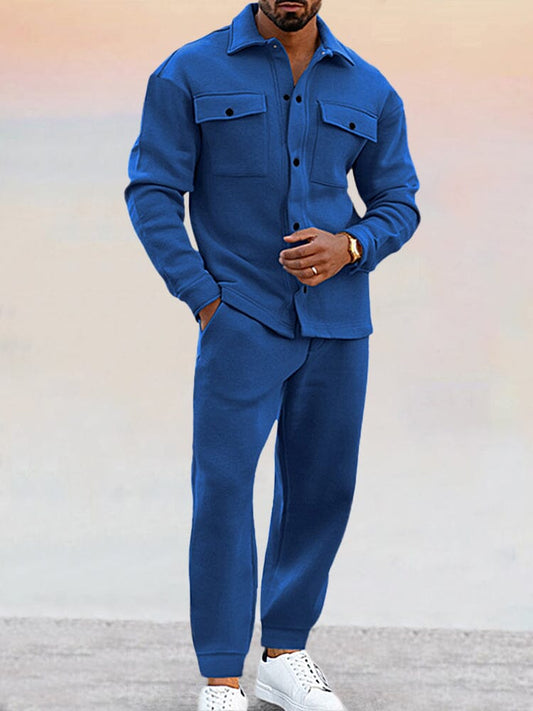 2-Piece Suede Athleisure Set