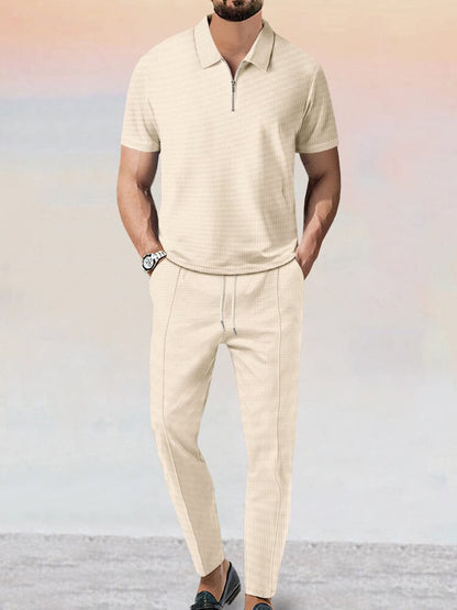 2 Piece Waffle Athleisure Set