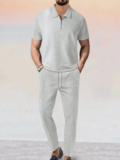 2 Piece Waffle Athleisure Set