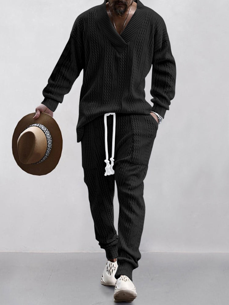 Cable Knit Athleisure Set